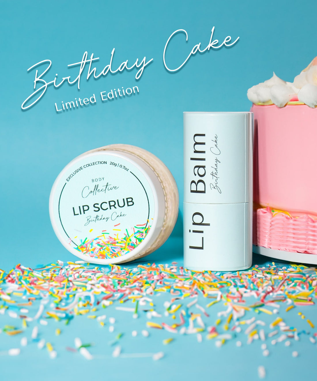 Lip Balm &amp; Scrub Bundle | Birthday Cake (Exclusive)