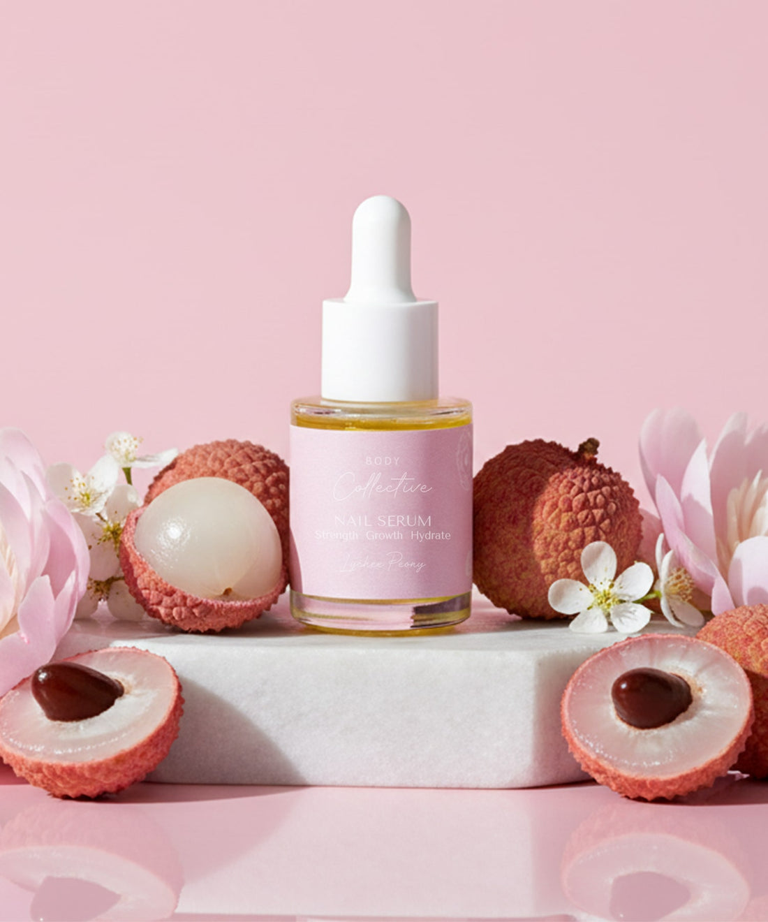 15ml Nail Serum Dropper - Lychee Peony