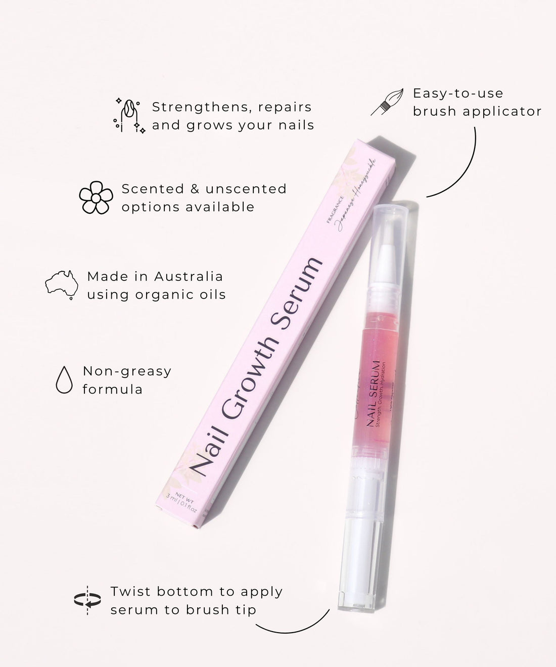 Nail Growth &amp; Strength Serum | Japanese Honeysuckle